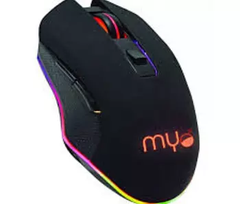 computadoras y laptops - MOUSE GAMING MYO SERIE 4, 6 BOTONES, VELOCIDAD DEL MOUSE AJUSTABLE ENTRE 800 A 3