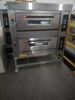 construccion e industrial - Horno industrial eléctrico de dos gavetas ideal para panadería o pizzería