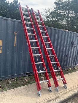 herramientas, jardines y exterior - Escalera telescopica en fibra de vidrio 24pies 