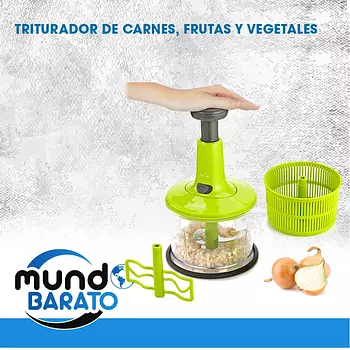 cocina - Picador vegetales manual Procesador verduras cortador rebanadora triturador