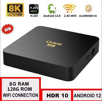 otros electronicos - Smart Box TV Q96 X1 HD 4K  (128GB/8GB)