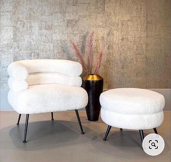 muebles y colchones - Juego de Butacas Modernas.Fabricado con Tela Boucle(tela tipo toalla).