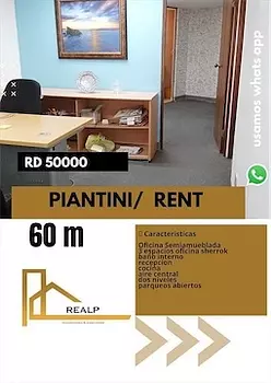 oficinas y locales comerciales - Oficina en Piantini 