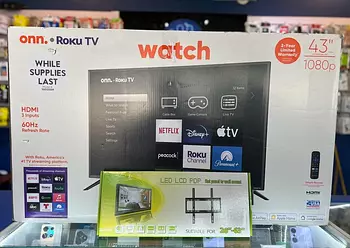 tv - ONN SMART TV DE 43 PULGADA ROKU 1080P NUEVAS #nuevo #ofertas 