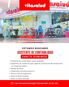 empleos disponibles - Asistente de Contabilidad