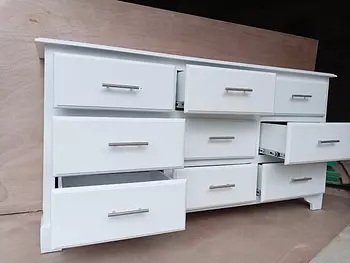 muebles y colchones - Gavetero grande blanco 