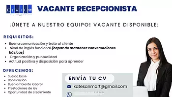empleos disponibles - Vacante de recepcionista en santiago.