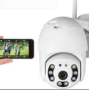 camaras y audio - Camara de Seguridad Wifi 1080P Con Giro 360 PTZ