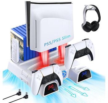 consolas y videojuegos - Stand multifunctional enfriador y cargador para PS5