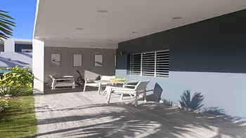 casas vacacionales y villas - VILLA AMUEBLADA DE 2 HABITACIONES - LAS TERRENAS SAMANÁ