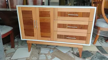 muebles y colchones - credenza caoba y hidrofugo