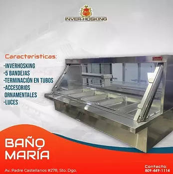 equipos profesionales - Baño Maria de 3 a 7 Bandejas