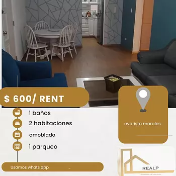 apartamentos - hermoso apartamento en el Evaristo morales 