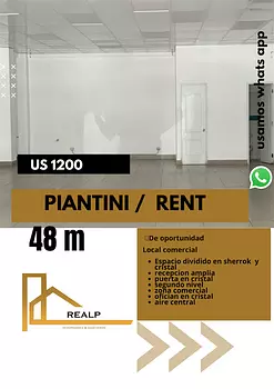 oficinas y locales comerciales - Local céntrico y comercial Piantini
