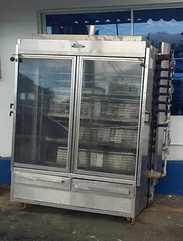 construccion e industrial - Asador De `pollo Industrial Americano De Gas 80 Po