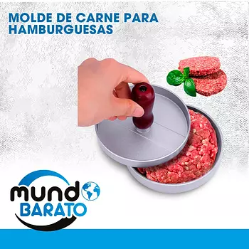 cocina - Molde para hacer carnes de Hamburguesa Burguer press chimi antiadherente 5"