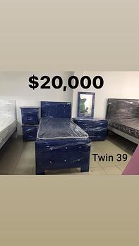 muebles y colchones - Juego de Habitación Twin 39 con Colchon