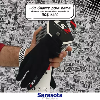 bicicletas y accesorios - Guante motocicleta para dama marca LS2 tamaño S