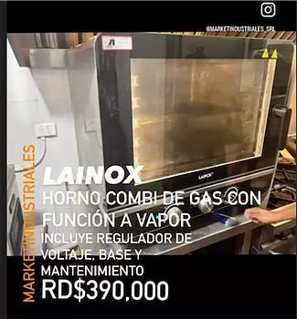 servicios profesionales - LAINOX✅
Horno combi de gas con funcion a vapor