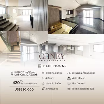 penthouses - Penthouse en Los Cacicazgos Distrito Nacional