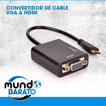 accesorios para electronica - Convertidor VGA a HDMI Cable HD