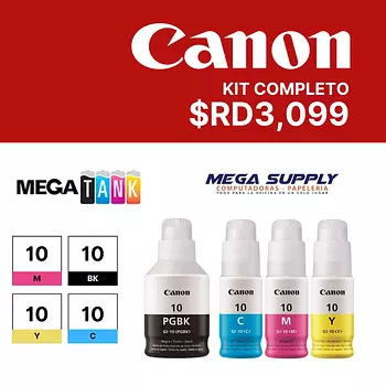 impresoras y scanners - KIT DE 4  BOTELLAS  DE TINTA CANON GI-10