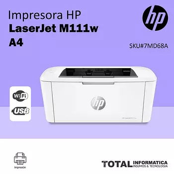 impresoras y scanners - IMPRESORA HP LASERJET M111W PRINTER - LASER - LETTER, LEGAL - WIRELESS - 21 PPM 