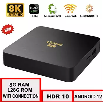otros electronicos - Smart Box TV Q96 X1 HD 4K (128GB/8GB)