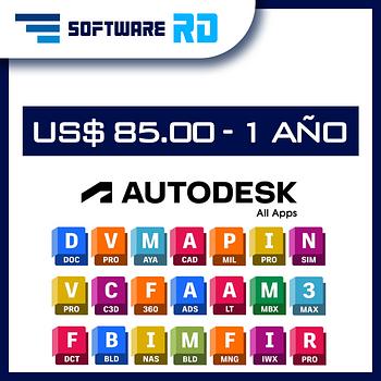 servicios profesionales - Licencia Autodesk - 1 Año - AutoCAD - Revit - Render - Arquitectura - Ingenieria