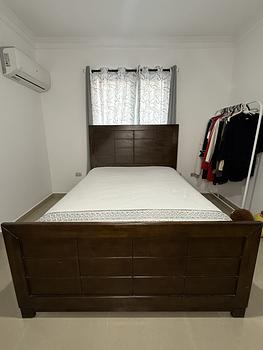 muebles y colchones - Cama de madera Nogal de Ilumel