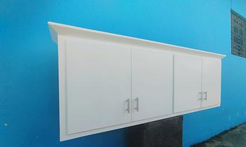 cocina - Gabinete blanco de cocina pequeña 