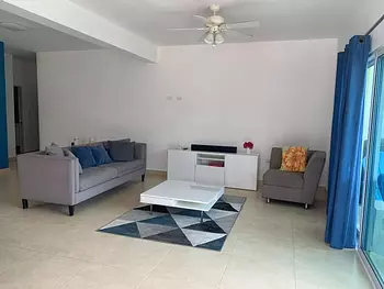 apartamentos - Moderno apartamento amueblado súper amplio y seguro a 4 minutos de la playa