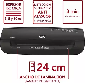 impresoras y scanners - plastificadora FUSION 65L ,9 pulgadas  para mica gruesa MICAS de 3, 5 y hasta 10