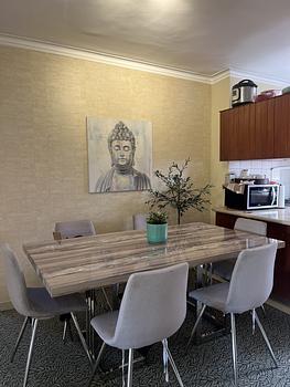 muebles y colchones - comedor de 6 sillas ilumet 