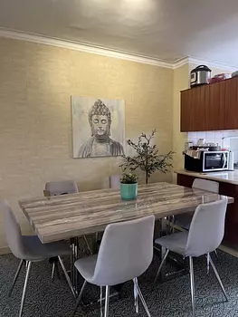 muebles y colchones - comedor de 6 sillas ilumet 