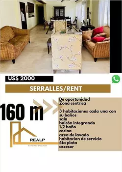apartamentos - Apartamento en serralles amoblado