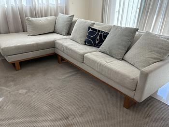 decoración y accesorios - Mueble en L de 3 asientos.