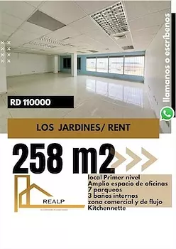 oficinas y locales comerciales - Local en primer nivel 258 m 