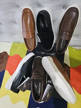 zapatos para hombre - Bruno Marc MaxFlex - Zapatos deportivos de vestir para hombre, estilo Oxford.