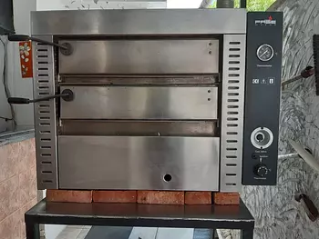 equipos profesionales - Horno italiano con piedra refractaria 