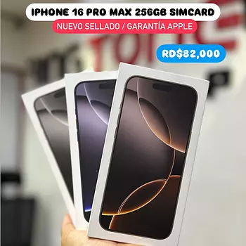 celulares y tabletas - IPhone 16 PRO MAX 256GB SIMCARD SELLADO OFERTA‼️