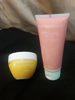 salud y belleza -  Crema facial tripleaccionmax de esika,nutritiva+exfoliante gratis