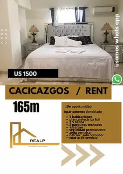 apartamentos - Apto amoblado cacicazgos