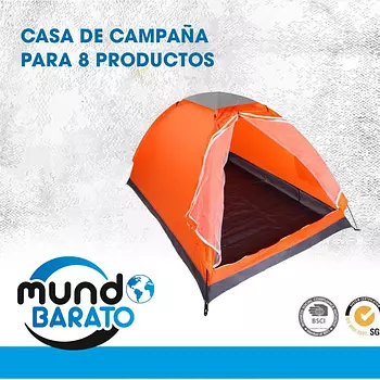 deportes - Casa de Campaña Para 8 Personas Camping, Tienda De Campaña Carpa Acampar