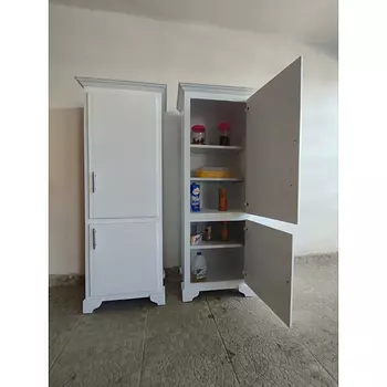 muebles y colchones - Alacena de cocina en blanco 