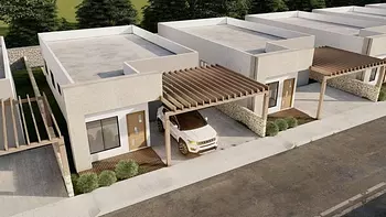 casas - Proyecto en venta Punta Cana #24-548 tres dormitorios, jardín privado, 2.5 baño

