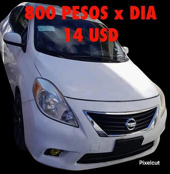 servicios profesionales - RENTA x 800 Pesos👉 Nissan Versa 2014 (for rent) 