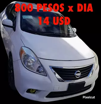 servicios profesionales - RENTA x 800 Pesos👉 Nissan Versa 2014 (for rent) 