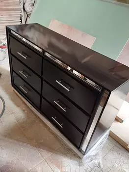 muebles y colchones - Gavetero negro 🖤 nuevo 