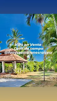 casas vacacionales y villas - Vendo villa con seis habitaciones casa de campo